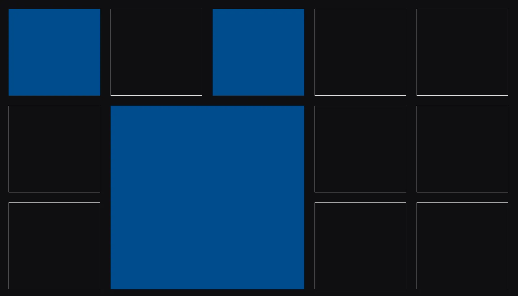 Grid with items